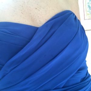 Sapphire bridesmaid gown